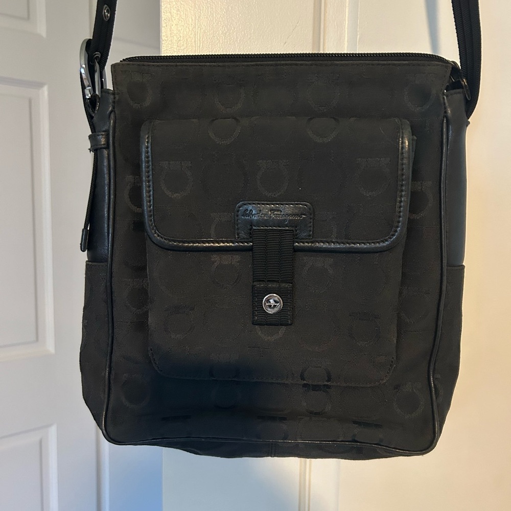 Salvatore Ferragamo Gancini canvas crossbody bag